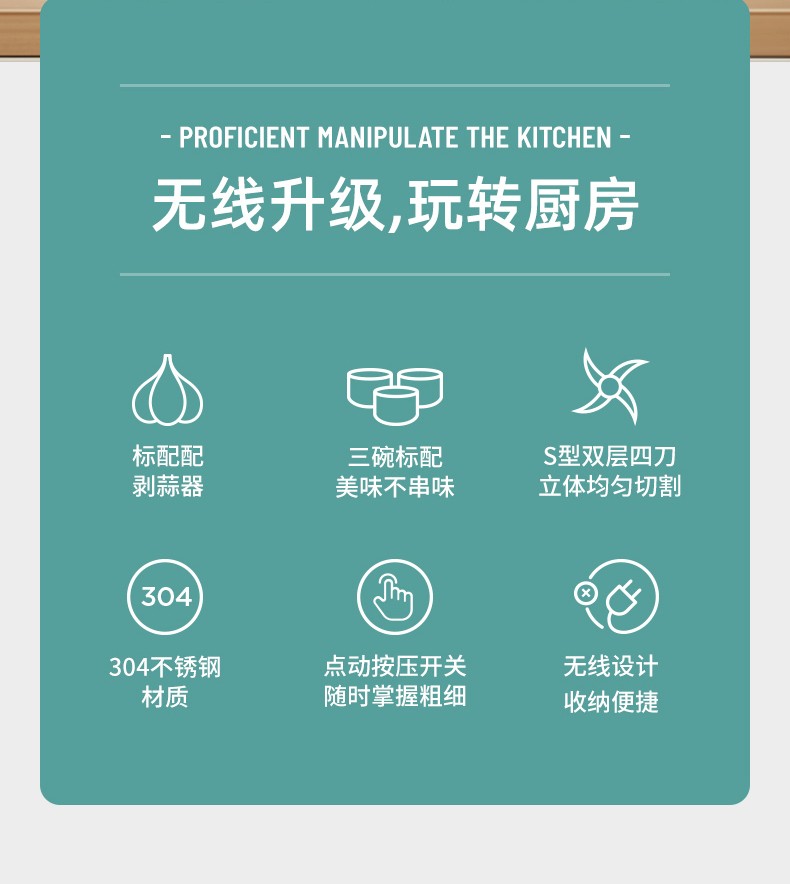 浙里 柏翠PE1310小型绞肉机家用全自动多功能电动绞馅机搅拌料理辅食机详情图2