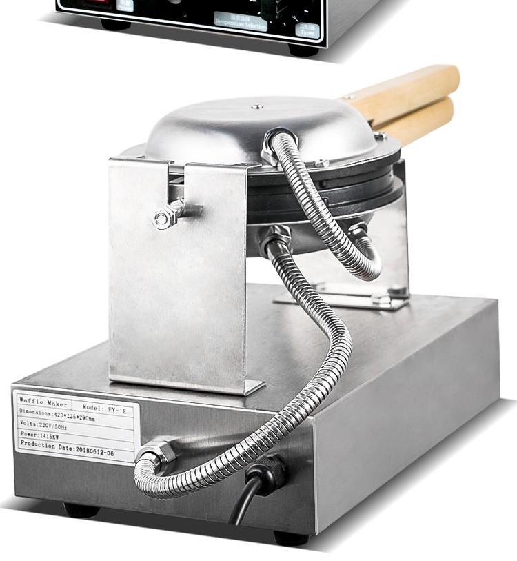 商用电热华夫饼炉FY-1E圆形格子饼华夫炉单头不粘锅松饼华夫饼机详情图13