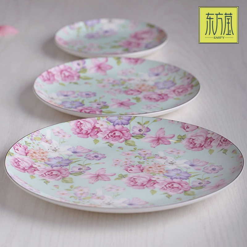 Tableware and gifts: Western plates, foreign trade ceramic tableware, string plates, cake plates, dessert plates, fruit plates, shallow plates, vegetable plates detail image 3