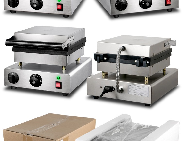 Square waffle oven FE-2270 2271 six-compartment waffle equipment, pancake machine, hot baking machine, Nanqiao waffle detail image 16