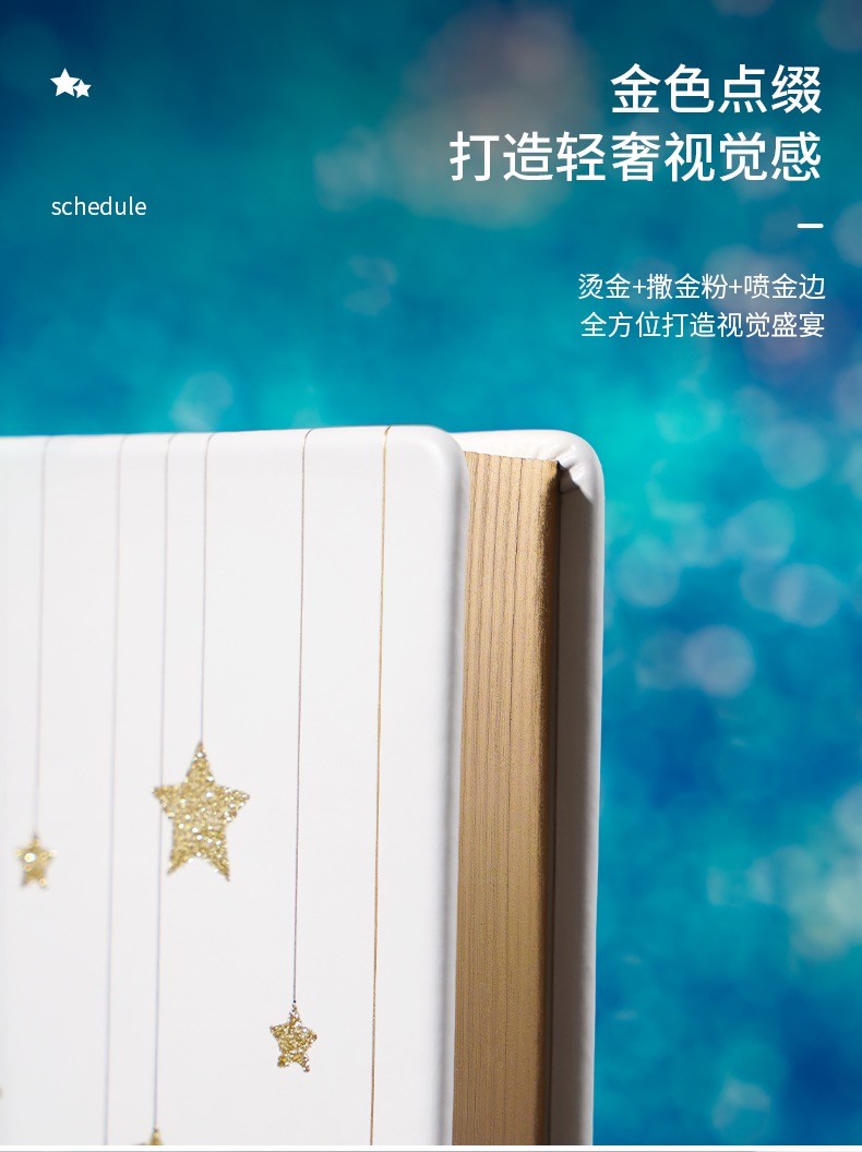 a5笔记本子文艺精致手帐本女生2022年日程本烫金硬面笔记本印logo详情图4