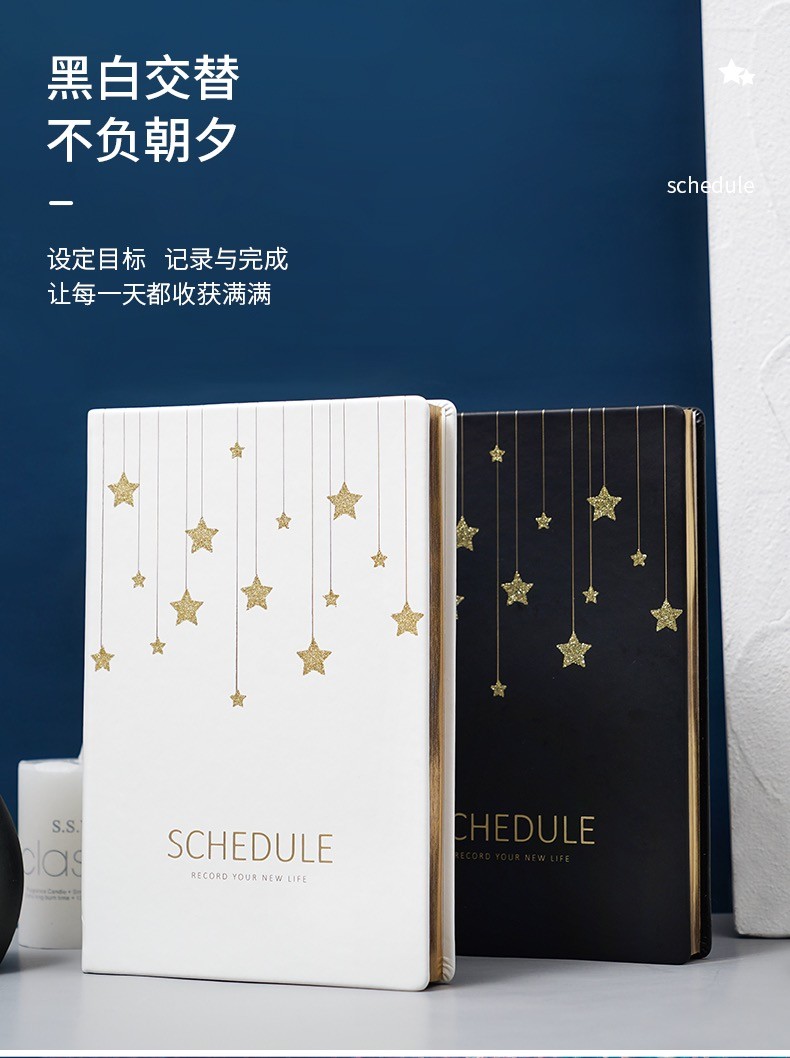 a5笔记本子文艺精致手帐本女生2022年日程本烫金硬面笔记本印logo详情图10