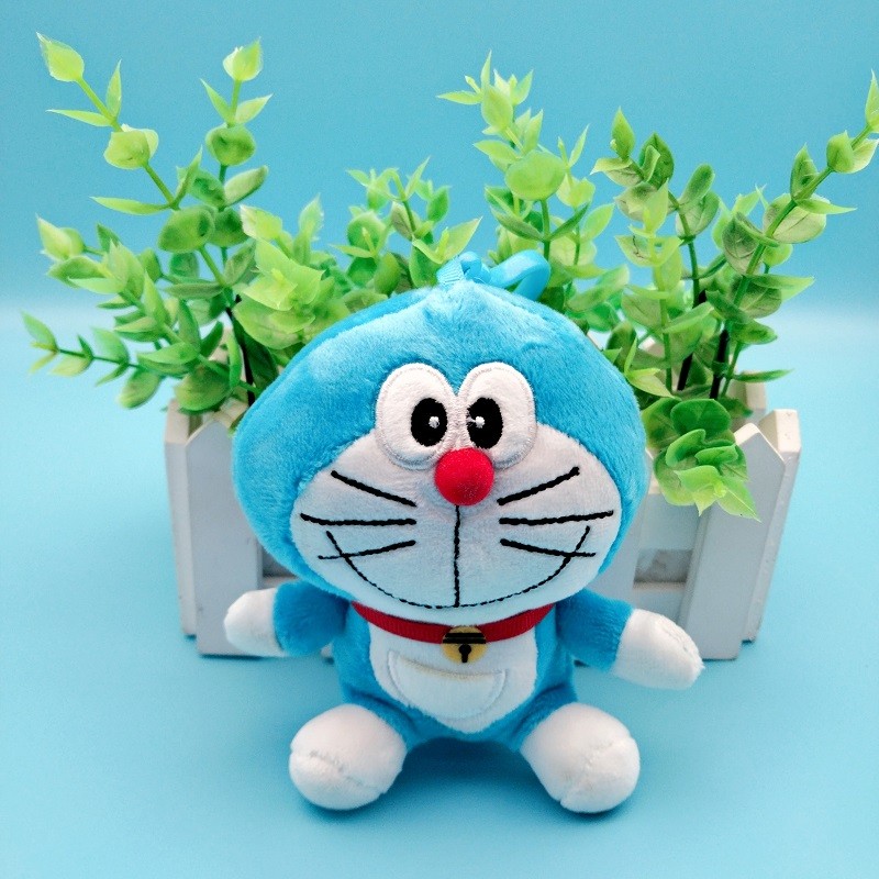正版澳捷尔叮当猫蓝胖子毛绒挂件书包挂饰钥匙扣玩偶娃娃公仔批发详情图3