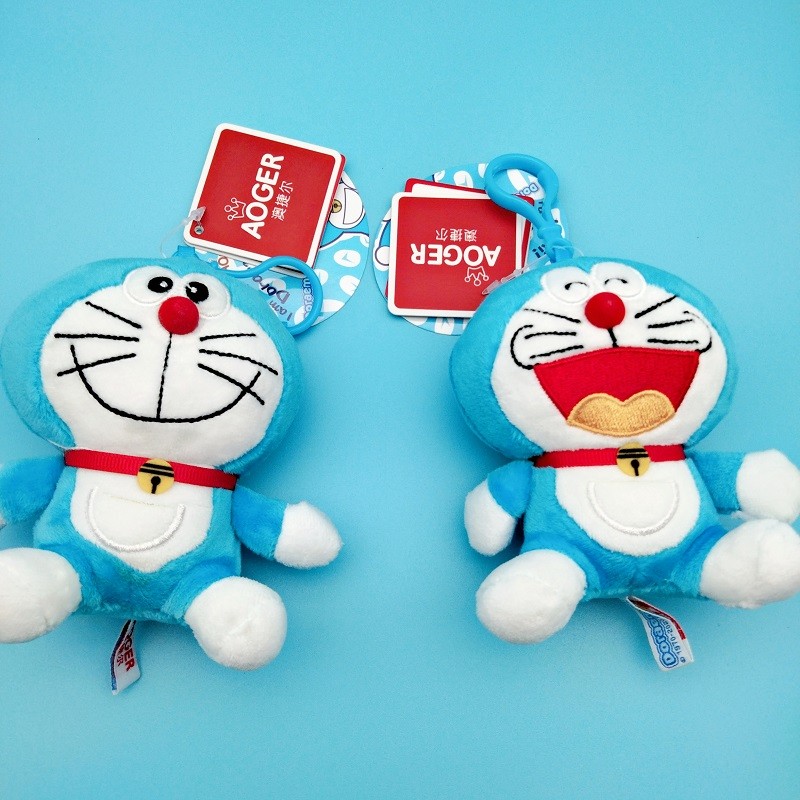 正版澳捷尔叮当猫蓝胖子毛绒挂件书包挂饰钥匙扣玩偶娃娃公仔批发详情图5