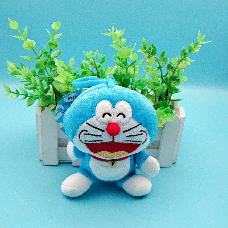 正版澳捷尔叮当猫蓝胖子毛绒挂件书包挂饰钥匙扣玩偶娃娃公仔批发详情图4