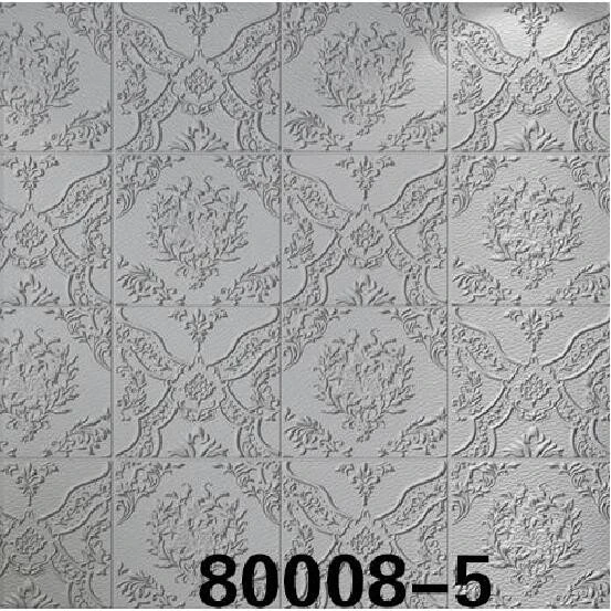 Self-adhesive wall stickers, 3D wall stickers, 70cm*70cm, European-style bedroom, living room and office, anti-collision, moisture-proof, heat-insulating, white, gray and coffee colors detail image 2