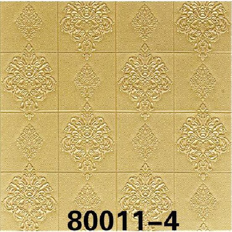 3D self-adhesive wall stickers 70cm*70cm European-style wallpaper in white, gray, pink and green for office, living room and bedroom, anti-collision, moisture-proof, heat-insulating and heat-preserving Specification image