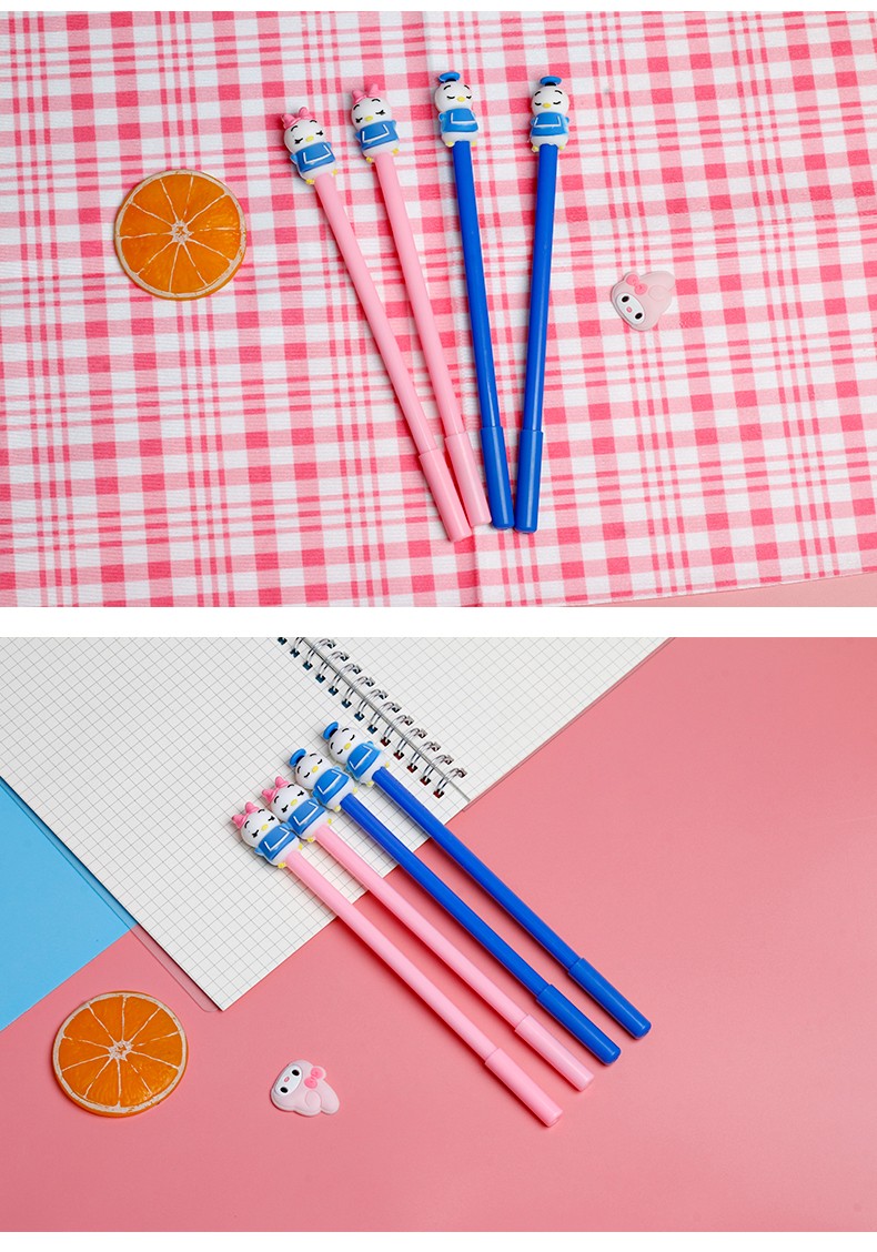 Nueva lista de productos venta directa de fábrica diseño creativo marinero pato pluma neutral material de oficina para estudiantes escritura papelería seda suave buena escritura difícil de romper tinta diseño novedoso apariencia hermosa super buena escritura lindo venta caliente medio oh pic 11