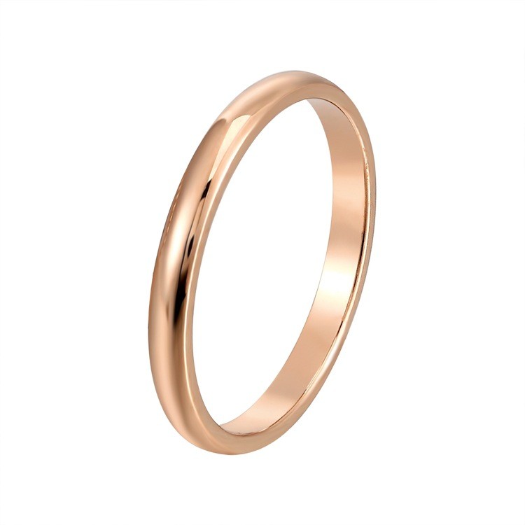 Japanese and Korean fashion accessories, small round bead water ripple titanium steel rings, Doudou rings, couple accessories, custom smooth ring pieces detail image 4