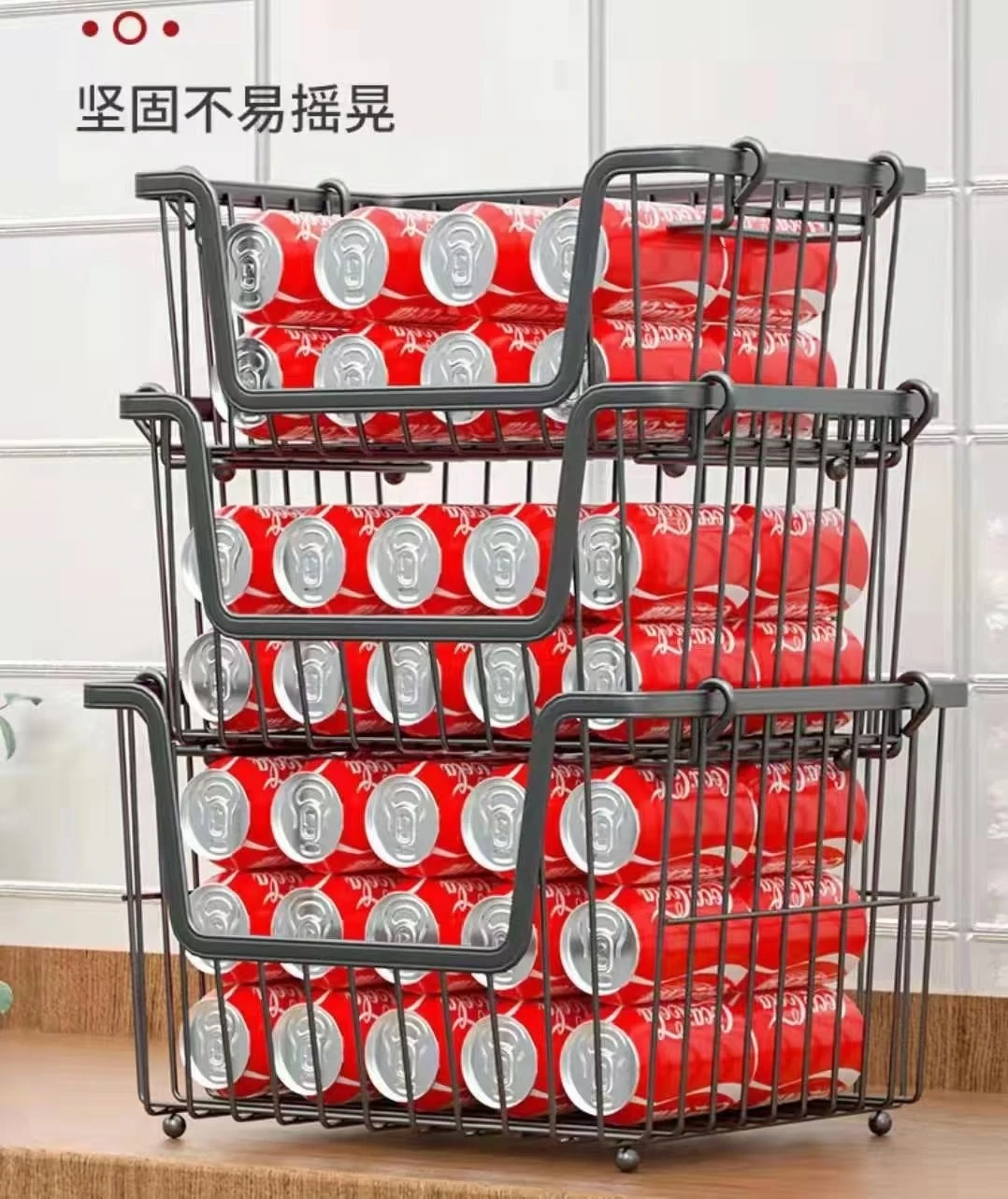 Small, medium and large sizes can be stacked in baskets for powder spraying detail image 7