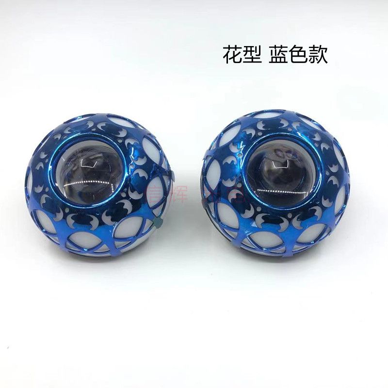 Motorcycle led light Angel eye external mirror headlight wind and fire color flash beam light Devil Eye modification details Picture