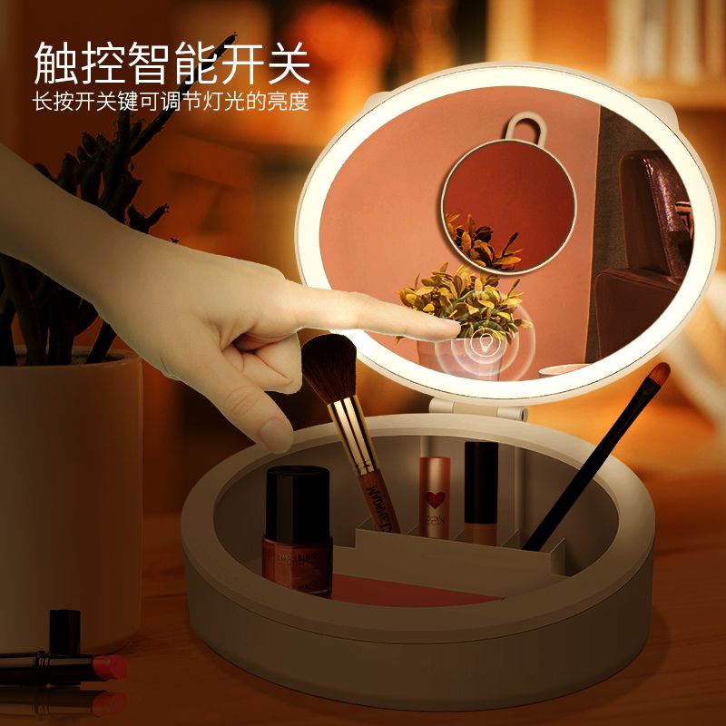 Live streaming light, fill light, LED light TD-022 (three-color light), makeup box, makeup mirror, fill light, mobile phone live streaming light Application Scenario