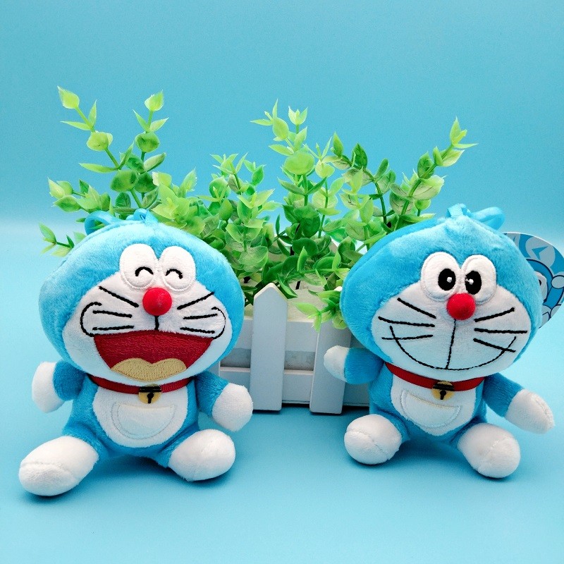 正版澳捷尔叮当猫蓝胖子毛绒挂件书包挂饰钥匙扣玩偶娃娃公仔批发详情图2