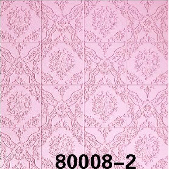 Self-adhesive wall stickers, 3D wall stickers, 70cm*70cm, European-style bedroom, living room and office, anti-collision, moisture-proof, heat-insulating, white, gray and coffee colors details Picture