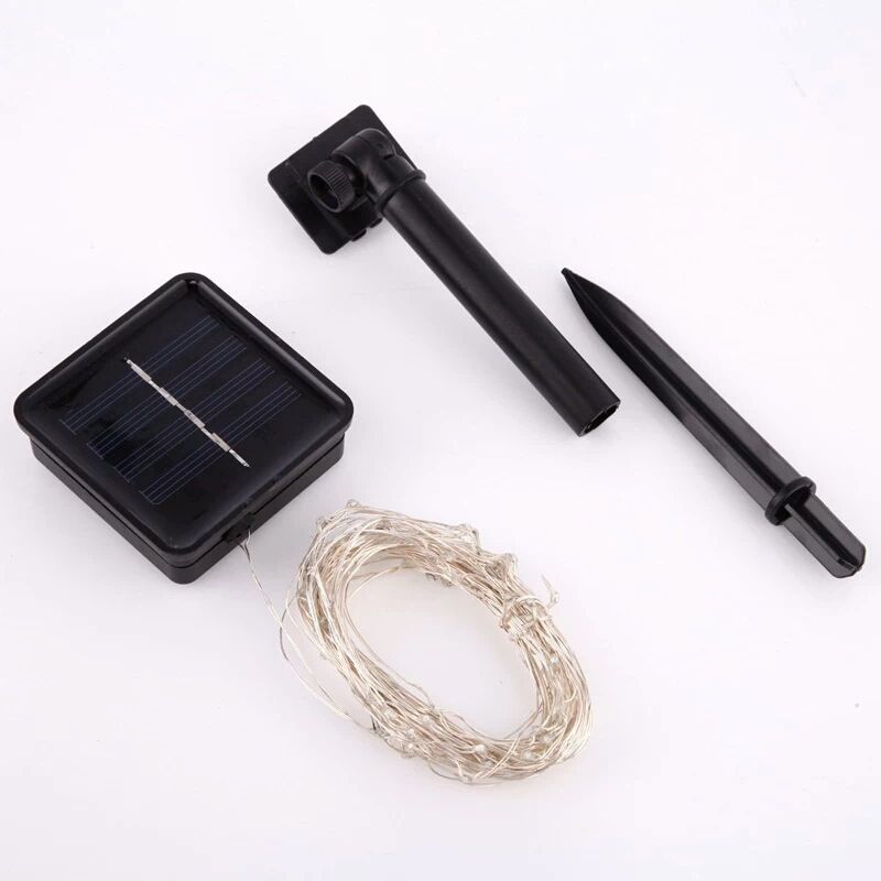led solar copper wire string LED100 lights 8 functional indoor and outdoor waterproof garden lights Application Scenario