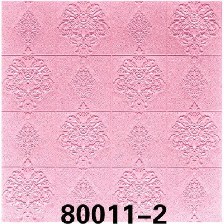 3D self-adhesive wall stickers 70cm*70cm European-style wallpaper in white, gray, pink and green for office, living room and bedroom, anti-collision, moisture-proof, heat-insulating and heat-preserving detail image 7