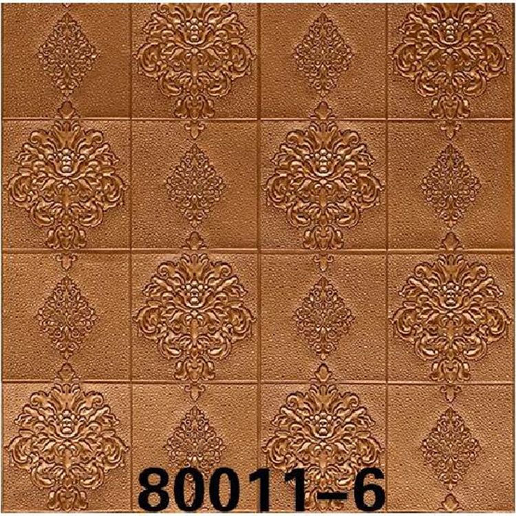 3D self-adhesive wall stickers 70cm*70cm European-style wallpaper in white, gray, pink and green for office, living room and bedroom, anti-collision, moisture-proof, heat-insulating and heat-preserving Item Picture