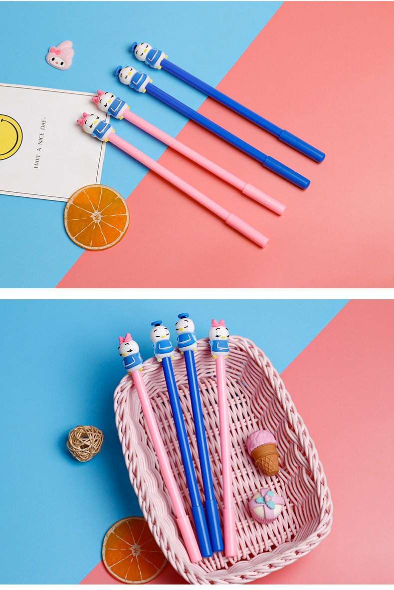 Nueva lista de productos venta directa de fábrica diseño creativo marinero pato pluma neutral material de oficina para estudiantes escritura papelería seda suave buena escritura difícil de romper tinta diseño novedoso apariencia hermosa super buena escritura lindo venta caliente medio oh pic 10