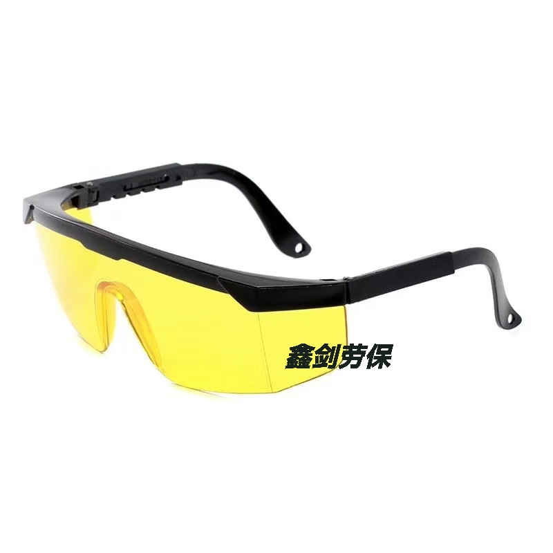 黑框黄镜片 拉架 防护眼镜详情图1