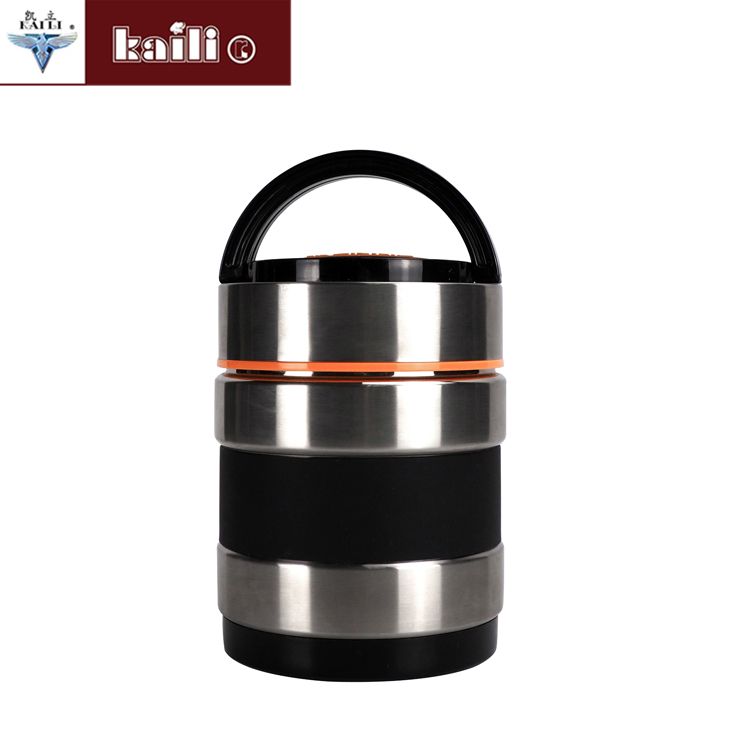 304 stainless steel vacuum steaming pot portable multi-layer large-capacity student and adult extra-long vacuum insulated lunch box