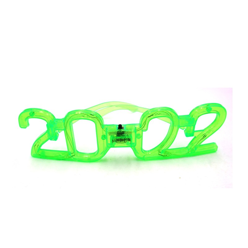 灯泡六灯2022发光数字眼镜 闪光新年2022眼镜 跨年晚会闪光用品详情图6