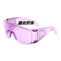 浅紫色 百叶窗 防护眼镜 防护眼罩 防尘眼镜 防冲击眼镜