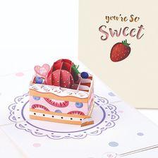 立体卡蛋糕-04创意立体贺卡情人节七夕小贺卡鲜花烘焙生日感谢祝福卡片