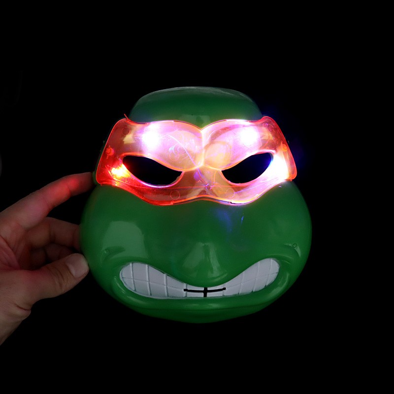 LED发光忍者神龟面具 闪光人物面具 聚会PARTY面具详情图2