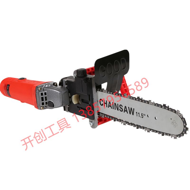Garden machinery high-power electric chain saw chain saw logging saw free installation Angle grinder conversion saw head high quality B model Specification drawing