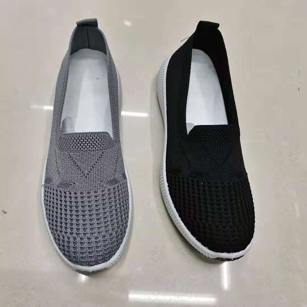New breathable soft-soled walking shoes for export, Korean-style casual flying woven shoes, custom-made export bestsellers 18