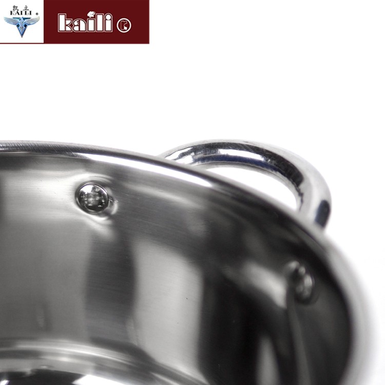 Four-piece set of colorful pot, household porridge pot, soup pot, double-bottom soup pot, induction cooker and gas stove, universal cookware detail image 2