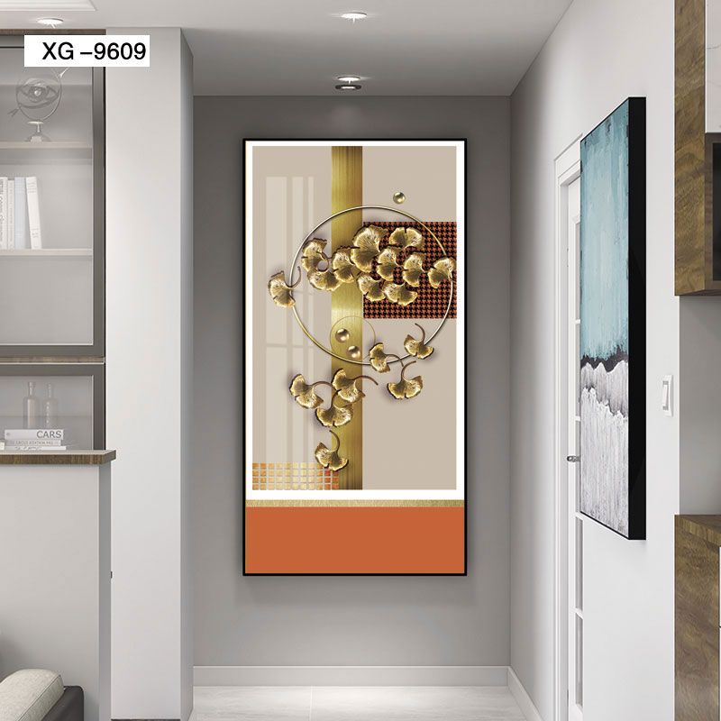 喷绘画定制人物客厅装饰画现代简约轻奢沙发背景墙壁画晶瓷三联挂画产品图