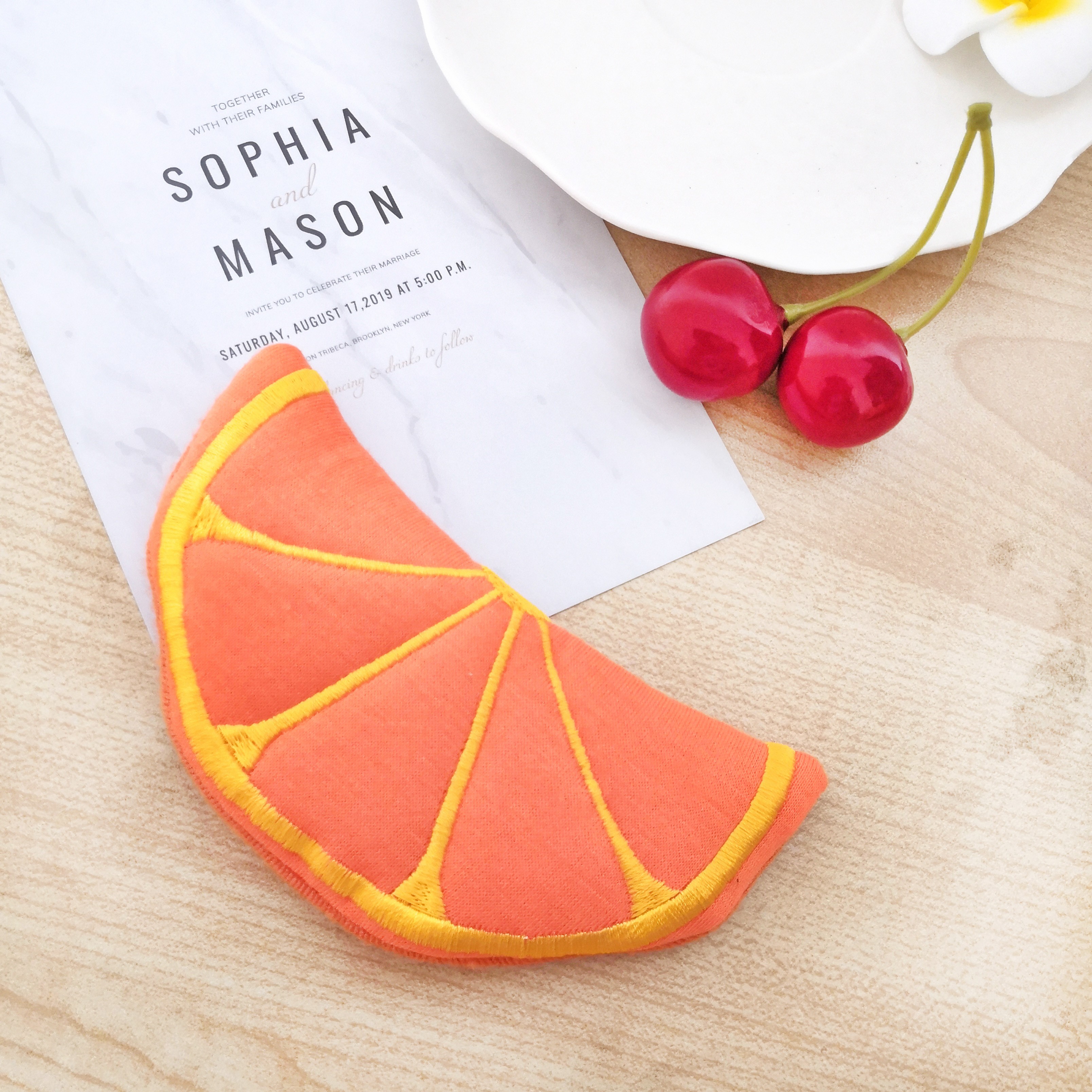 Large-sized button fruit hairpin pic 12