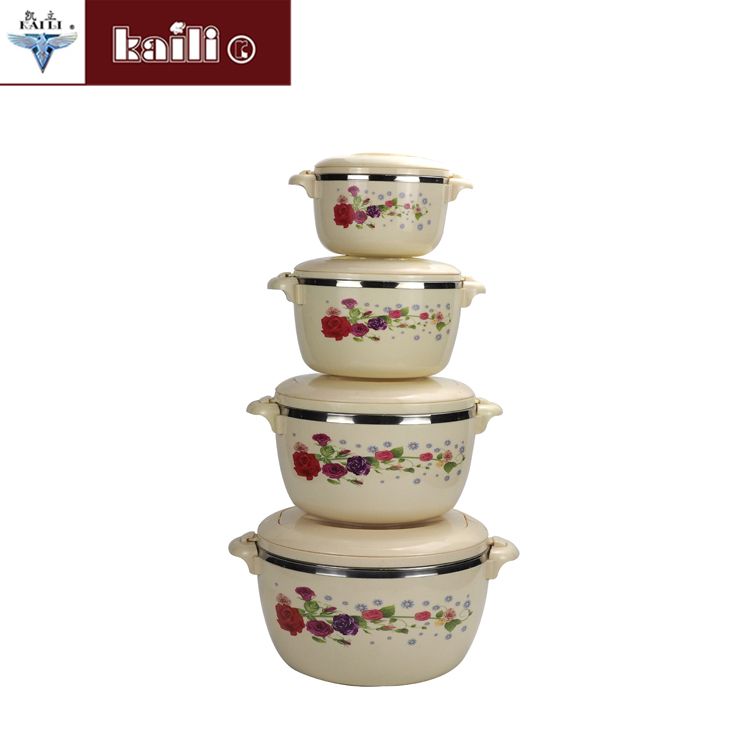 Stainless steel large-capacity 4-piece insulated rice cooker