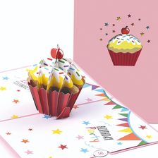 l挑款蛋糕-06创意立体贺卡情人节七夕小贺卡鲜花烘焙生日感谢祝福卡片