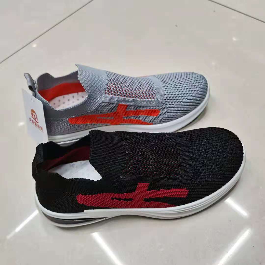 New breathable soft-soled walking shoes for export, Korean-style casual flying woven shoes, custom-made export bestsellers 60