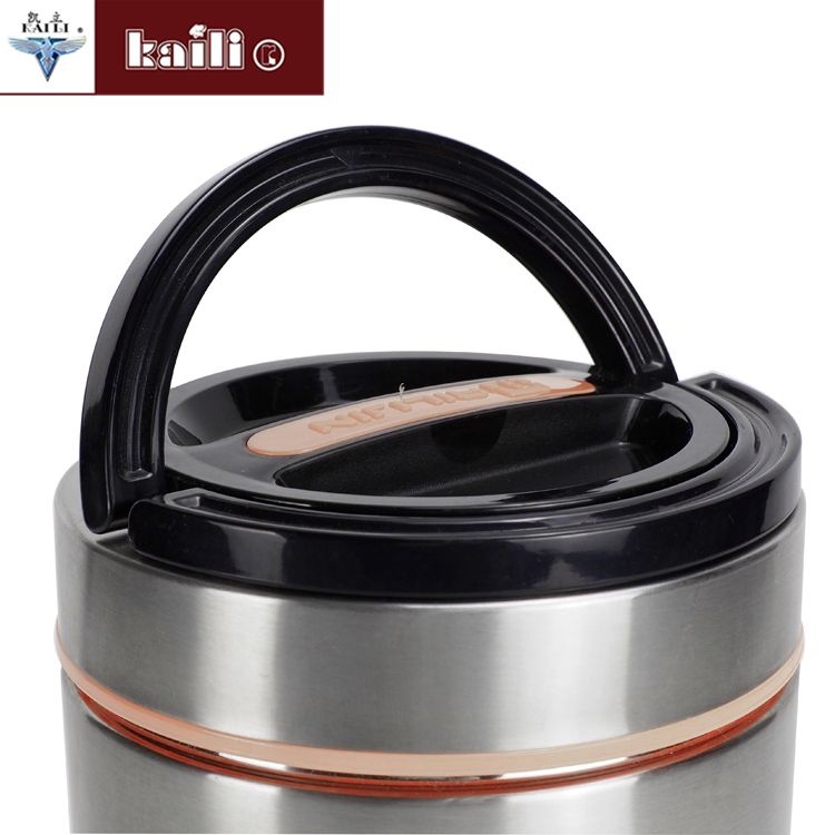 Stainless steel vacuum anti-overflow pot portable multi-layer large-capacity vacuum super-long insulated lunch box for students and office workers Specification image