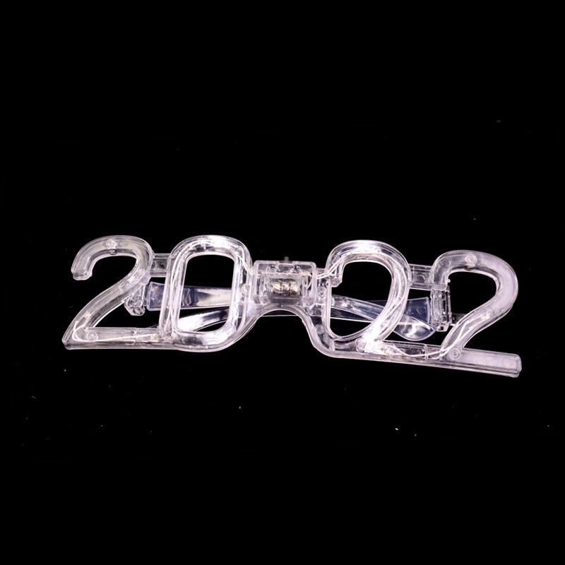 灯泡六灯2022发光数字眼镜 闪光新年2022眼镜 跨年晚会闪光用品详情图7