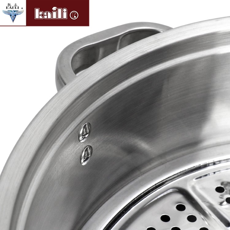 Stainless steel multi-functional three-layer steamer, multi-purpose steel ear steamer, thickened household steamed buns and mantou, gas stove cookware detail image 6