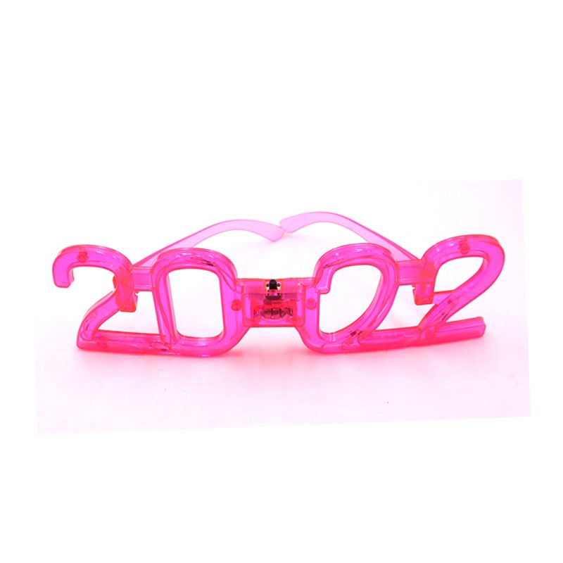 灯泡六灯2022发光数字眼镜 闪光新年2022眼镜 跨年晚会闪光用品详情图4