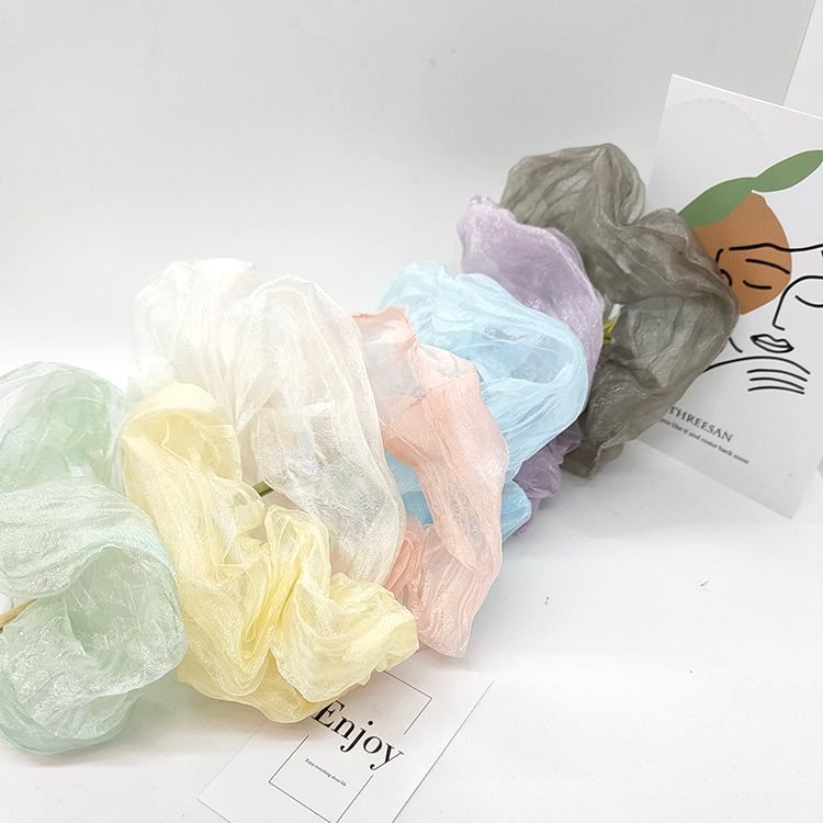 High-end pleated gauze loop pig large intestine hair loop Application Scenario