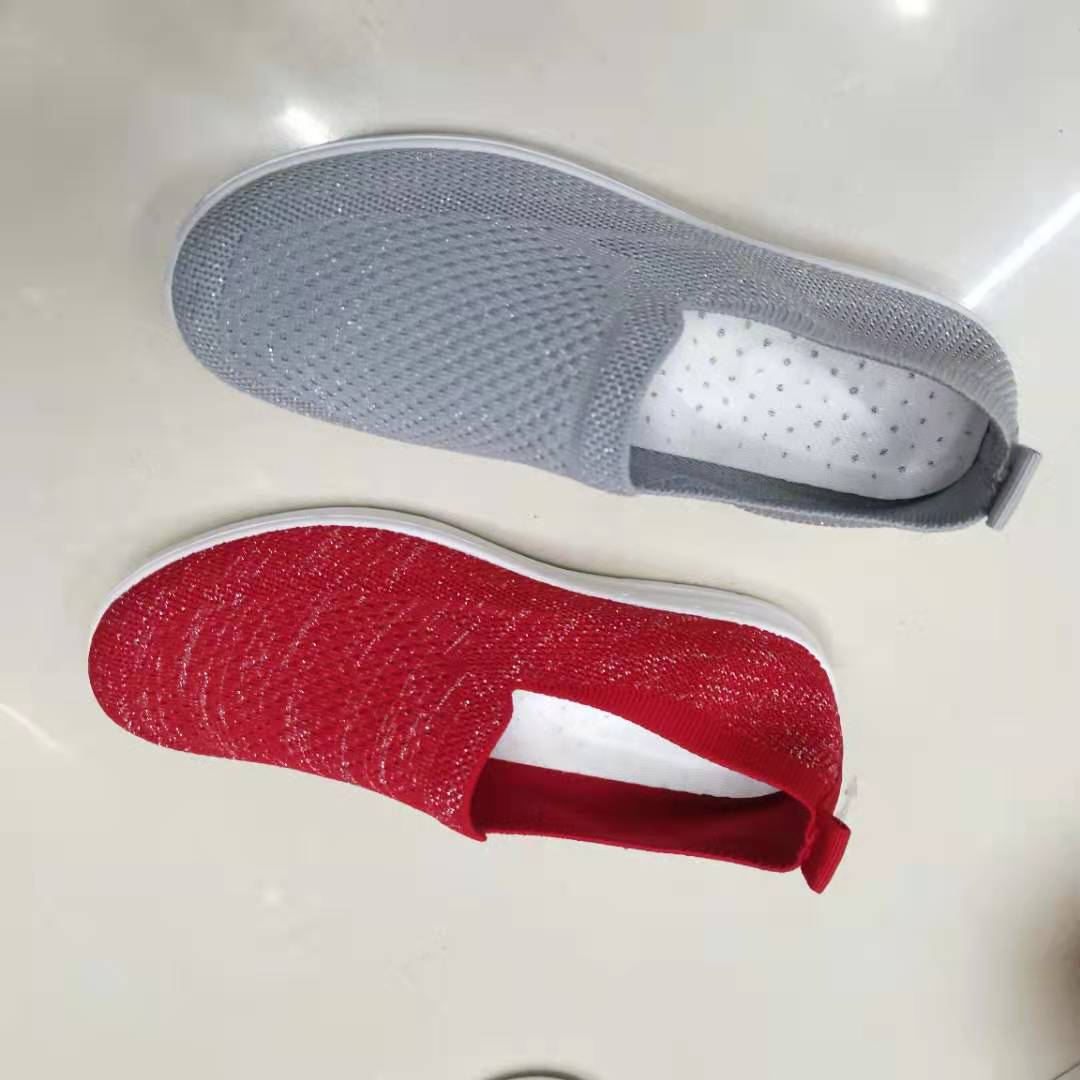 New breathable soft-soled walking shoes for export, Korean-style casual flying woven shoes, custom-made export bestsellers 84