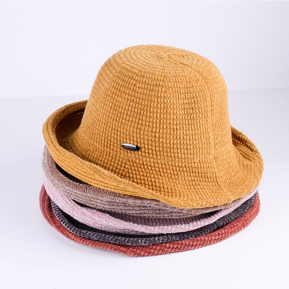 Rolled - Rimmed Chenille Hat