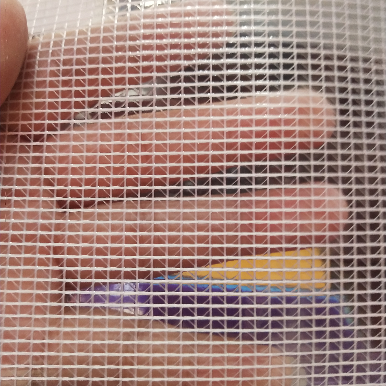 优质白色0.55mm厚透明PVC夹网布  适用于各种机器罩家具罩 文件袋 收纳箱 化妆包专用面料