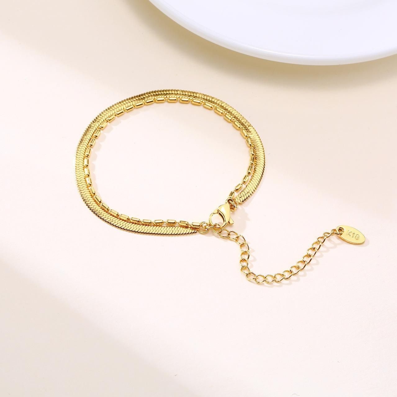 وكانت سيدة ذهبية ذات سلسلتين من الفولاذ غير القابل للصدأ من طراز ININS Specification image