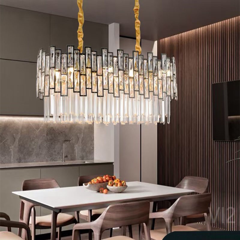 Light luxury crystal chandeliers, bedroom chandeliers, dining room chandeliers, club chandeliers, living room chandeliers detail image 2