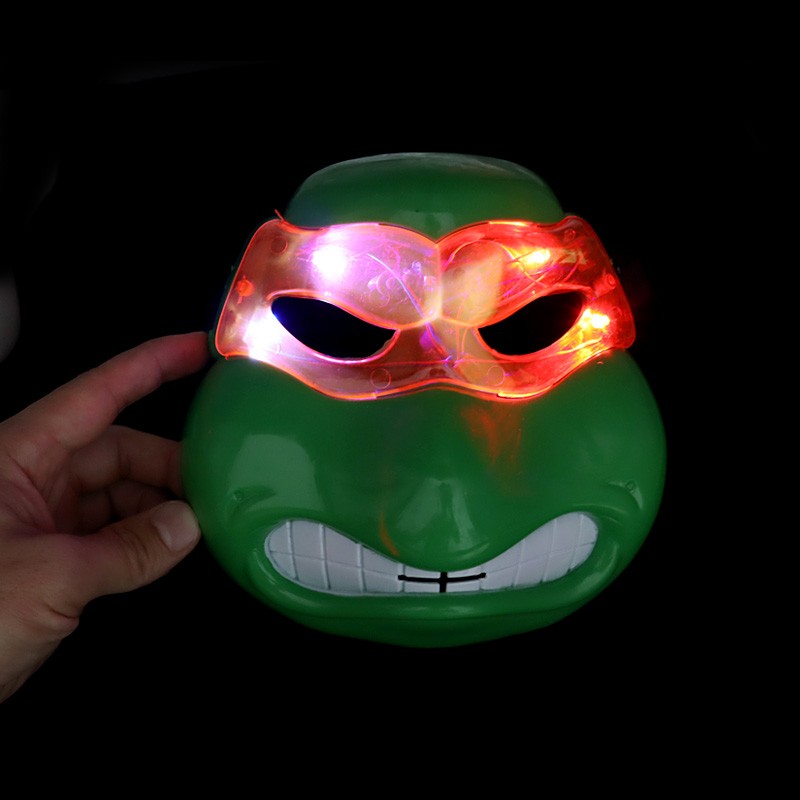 LED发光忍者神龟面具 闪光人物面具 聚会PARTY面具详情图3