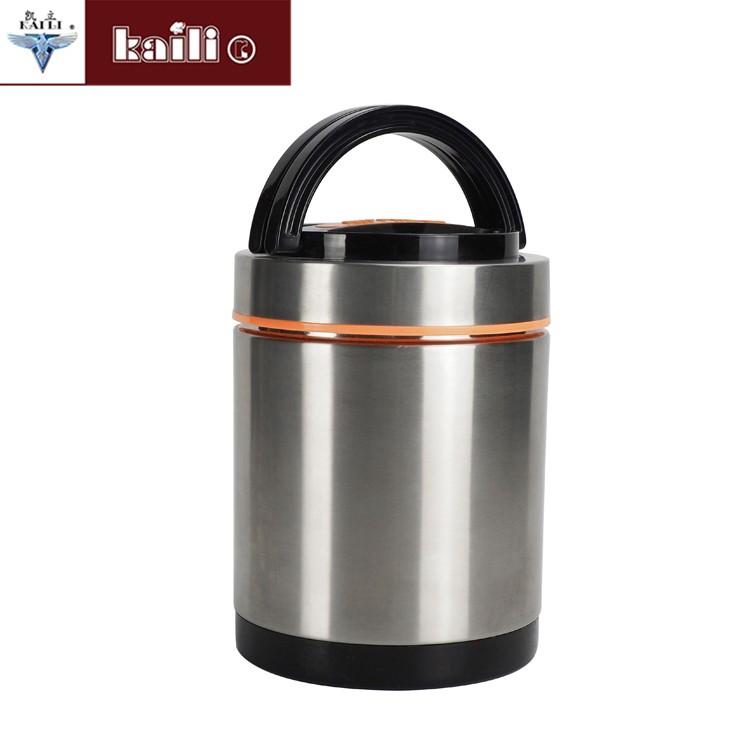 Stainless steel vacuum anti-overflow pot portable multi-layer large-capacity vacuum super-long insulated lunch box for students and office workers detail image 2