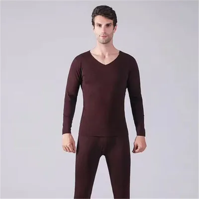 New Interior With Warm Underwear Soft And Comfortable Base Shirt Home Underwear 244