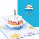立体卡蛋糕-05创意立体贺卡情人节七夕小贺卡鲜花烘焙生日感谢祝福卡片